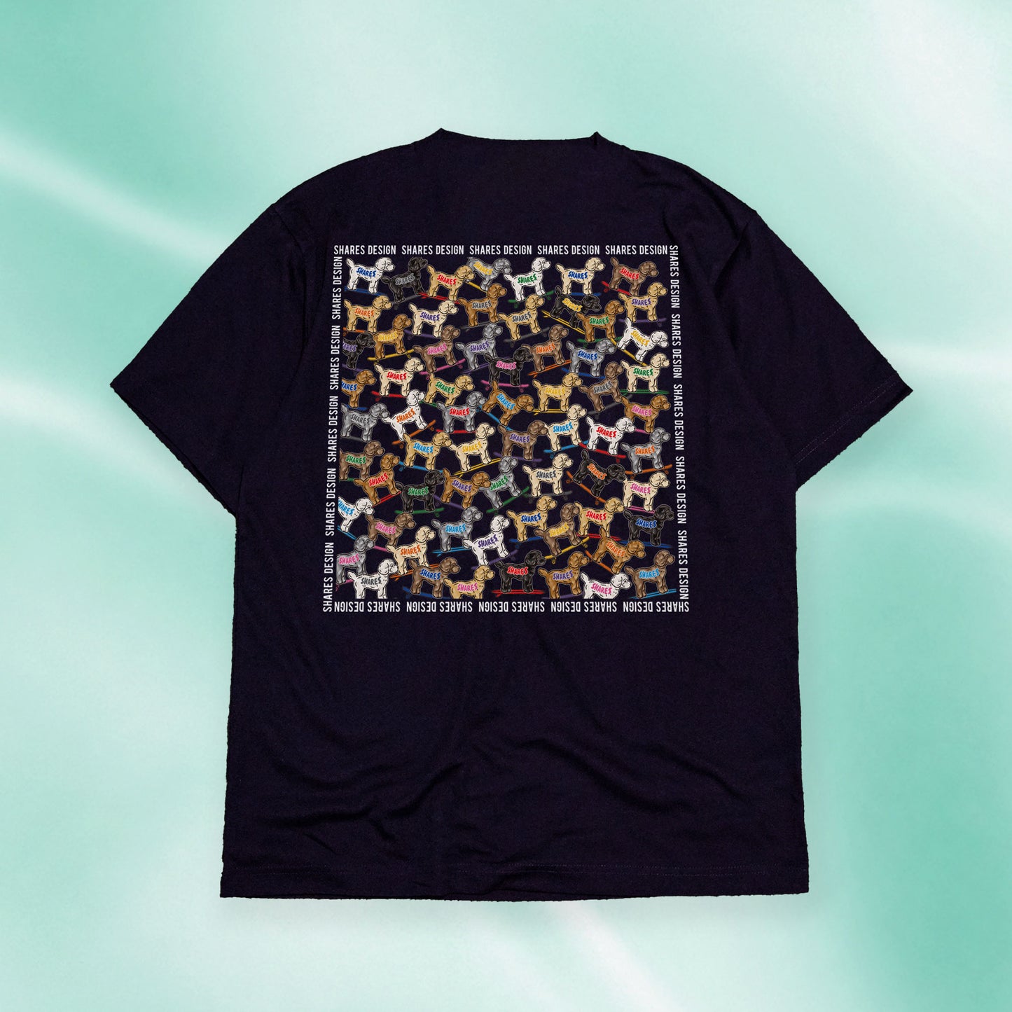 【全4犬種】ALL OVER COOL DRY TEE / 総柄 - 接触冷感 Tシャツ
