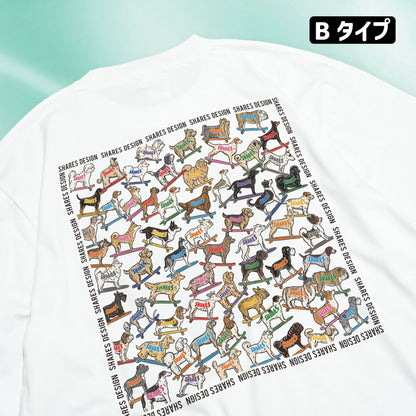 SHARES ALL OVER COOL DRY TEE / 総柄 - 接触冷感 Tシャツ