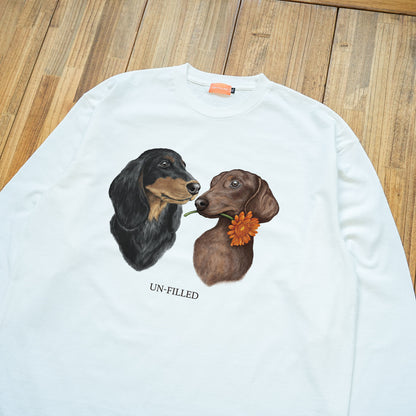 VINTAGE GERBERA DOG LONG SLEEVE T-SHIRT