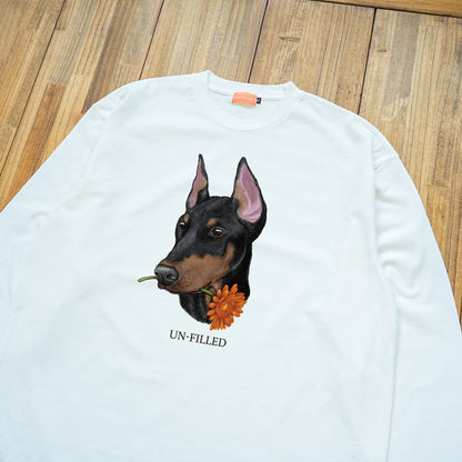 VINTAGE GERBERA DOG LONG SLEEVE T-SHIRT
