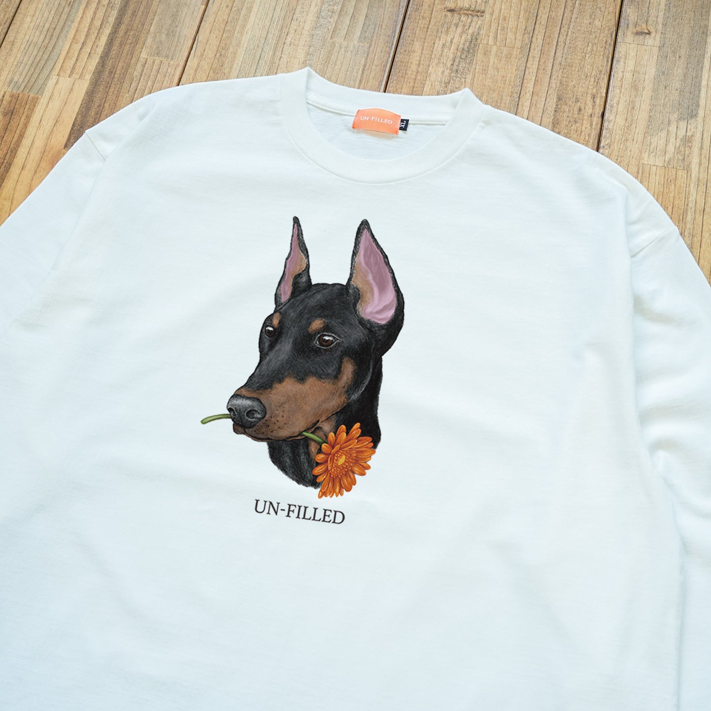 VINTAGE GERBERA DOG LONG SLEEVE T-SHIRT