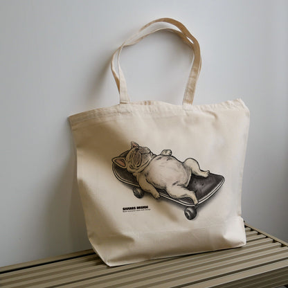 【受注生産！5/18まで予約】“MONOKURO NAP TIME” art by RUUU.  TOTE BAG/トートバッグ（送料無料）