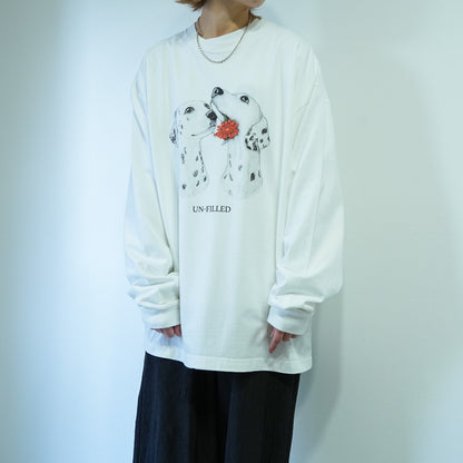 VINTAGE GERBERA DOG LONG SLEEVE T-SHIRT