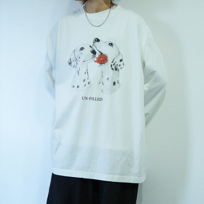 VINTAGE GERBERA DOG LONG SLEEVE T-SHIRT