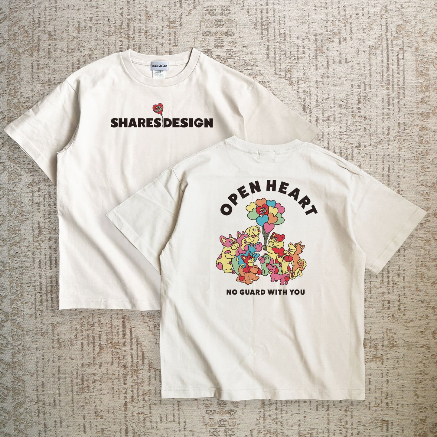 【期間限定！4/19まで販売中】 〈OPEN HEART♡〉T-SHIRTS/ 半袖Tシャツ