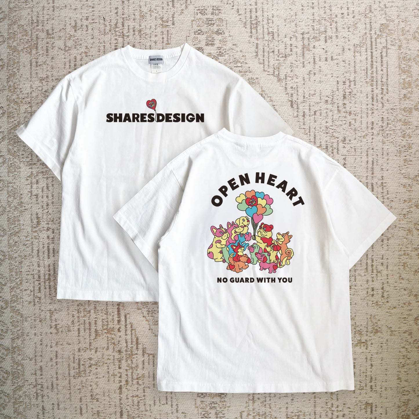 【期間限定！4/19まで販売中】 〈OPEN HEART♡〉T-SHIRTS/ 半袖Tシャツ