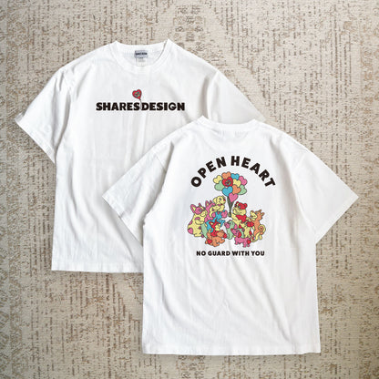 【期間限定！4/19まで販売中】 〈OPEN HEART♡〉T-SHIRTS/ 半袖Tシャツ