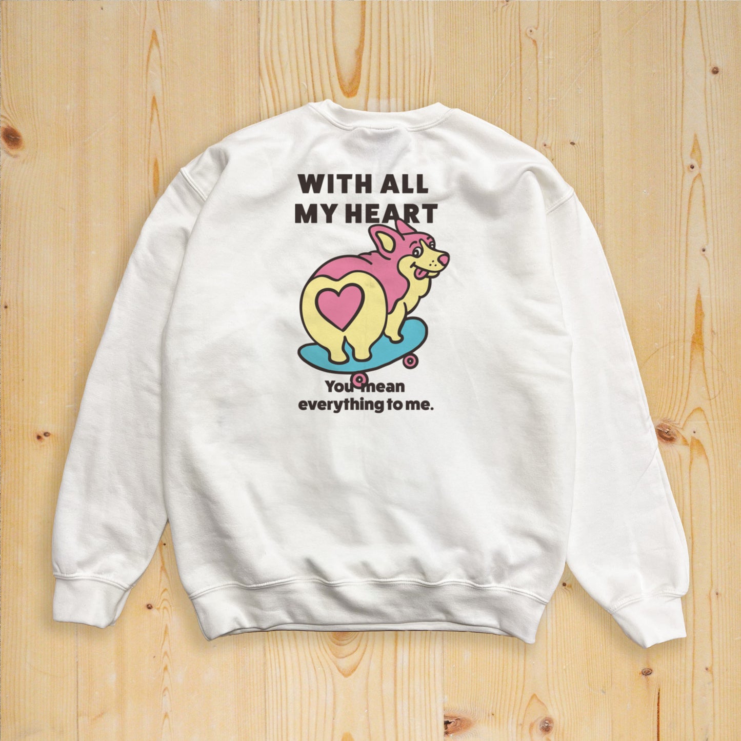 【期間限定！ 2/23 まで販売中】 〈 MY HEART♡〉 SWEAT TRAINER/ スウェットトレーナー（裏起毛）