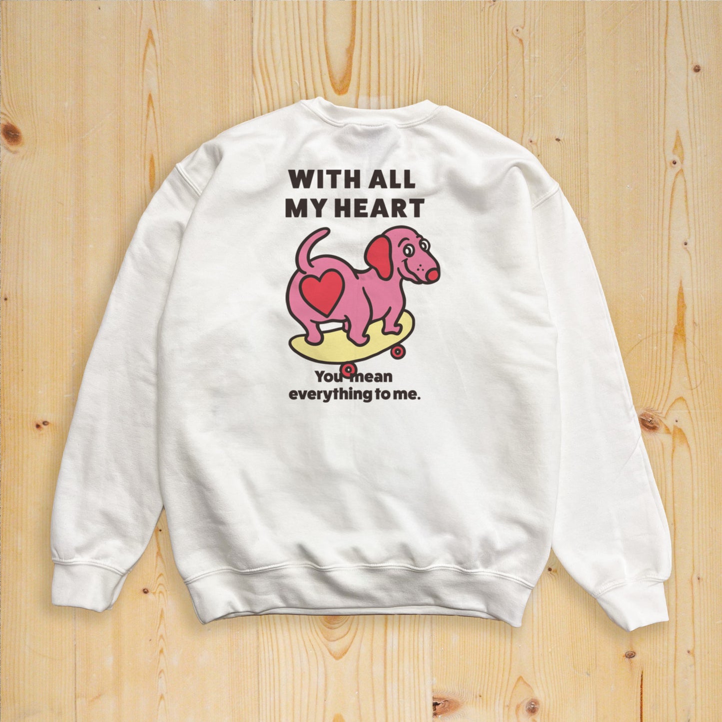 【期間限定！ 2/23 まで販売中】 〈 MY HEART♡〉 SWEAT TRAINER/ スウェットトレーナー（裏起毛）