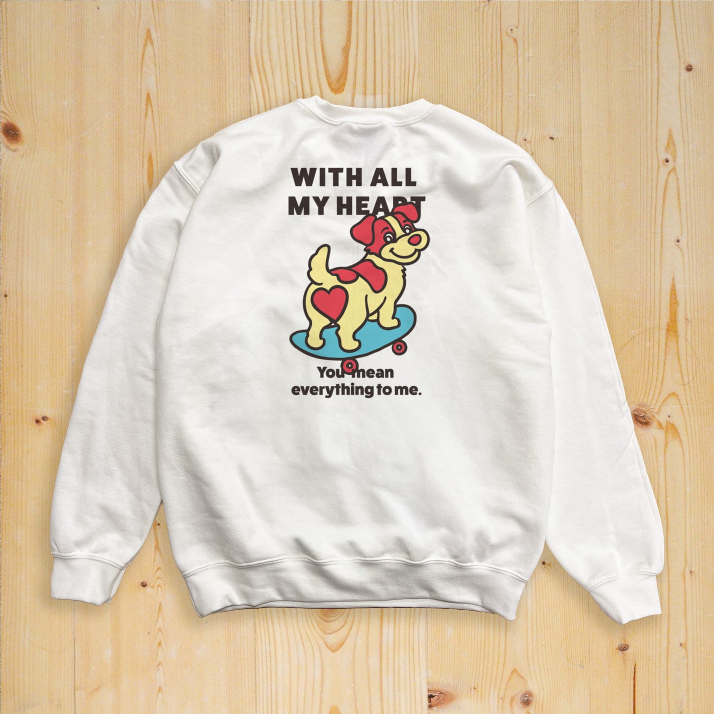 【期間限定！ 2/23 まで販売中】 〈 MY HEART♡〉 SWEAT TRAINER/ スウェットトレーナー（裏起毛）