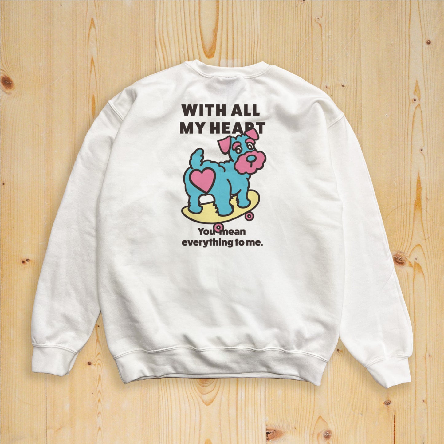 【期間限定！ 2/23 まで販売中】 〈 MY HEART♡〉 SWEAT TRAINER/ スウェットトレーナー（裏起毛）