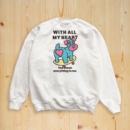 【期間限定！ 2/23 まで販売中】 〈 MY HEART♡〉 SWEAT TRAINER/ スウェットトレーナー（裏起毛）