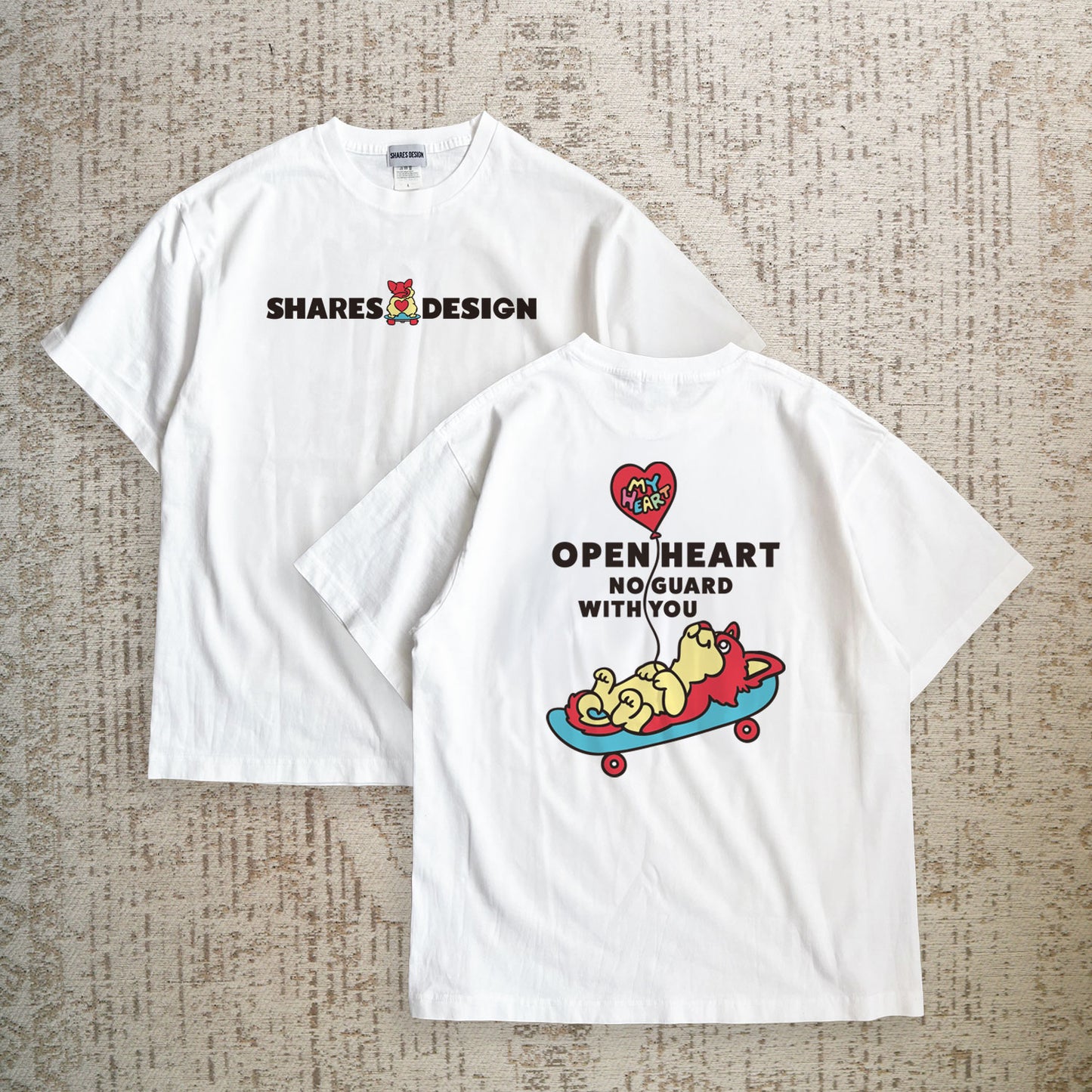 【期間限定！4/19まで販売中】 〈OPEN HEART♡〉T-SHIRTS/ 半袖Tシャツ