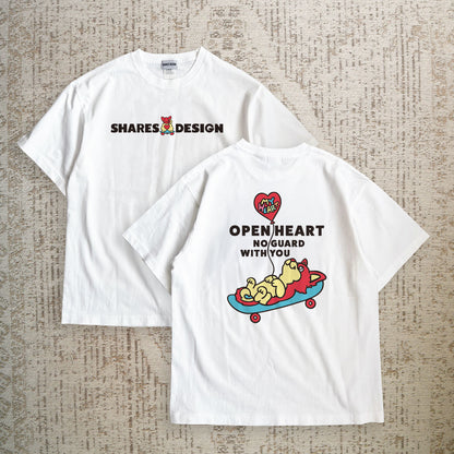 【期間限定！4/19まで販売中】 〈OPEN HEART♡〉T-SHIRTS/ 半袖Tシャツ