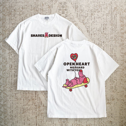 【期間限定！4/19まで販売中】 〈OPEN HEART♡〉T-SHIRTS/ 半袖Tシャツ