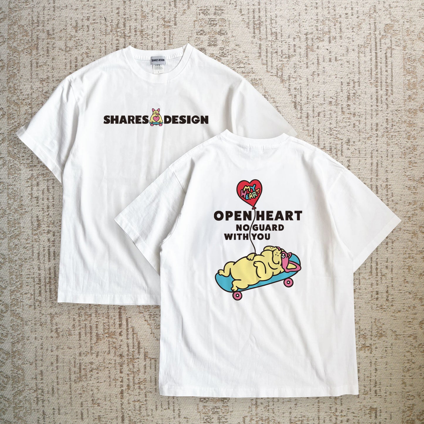 【期間限定！4/19まで販売中】 〈OPEN HEART♡〉T-SHIRTS/ 半袖Tシャツ