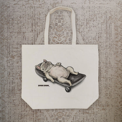 【受注生産！5/18まで予約】“MONOKURO NAP TIME” art by RUUU.  TOTE BAG/トートバッグ（送料無料）