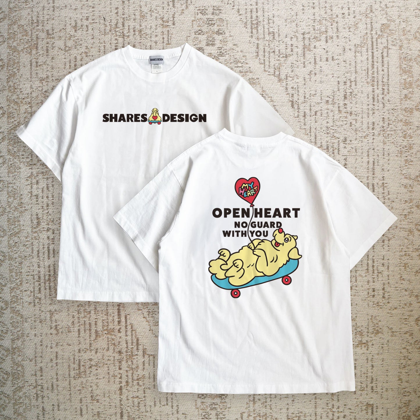 【期間限定！4/19まで販売中】 〈OPEN HEART♡〉T-SHIRTS/ 半袖Tシャツ