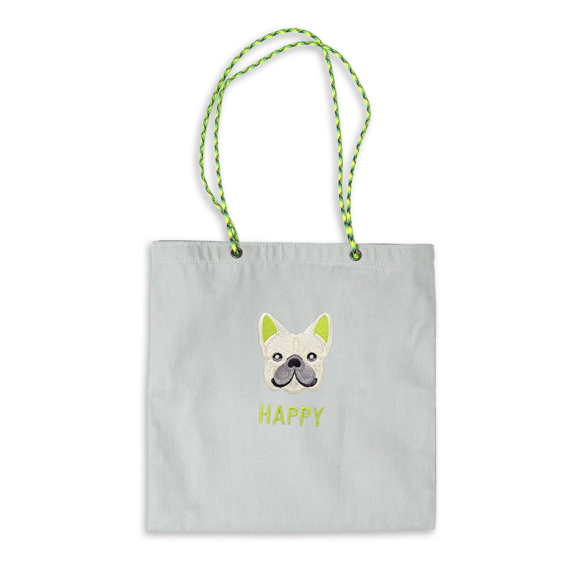 ネーム刺繍セミオーダー【フレブルフェイスPARACORD SQUARE TOTE BAG/ スクエアトートバッグ】