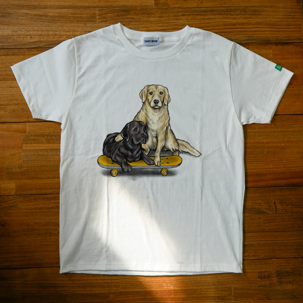 80s VINTAGE Golden Retriever＆Labrador Retriever Tee