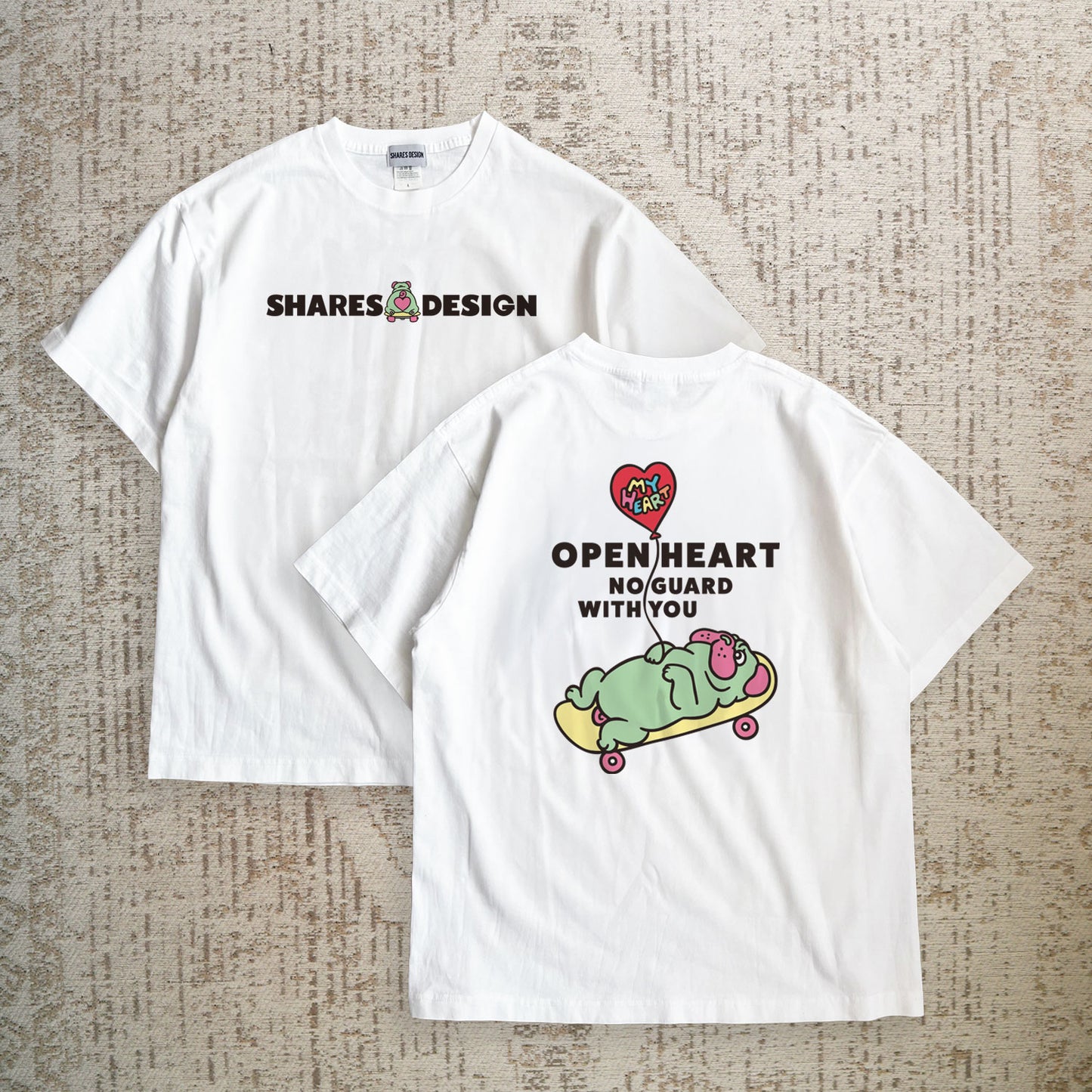 【期間限定！4/19まで販売中】 〈OPEN HEART♡〉T-SHIRTS/ 半袖Tシャツ