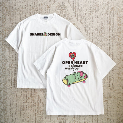 【期間限定！4/19まで販売中】 〈OPEN HEART♡〉T-SHIRTS/ 半袖Tシャツ
