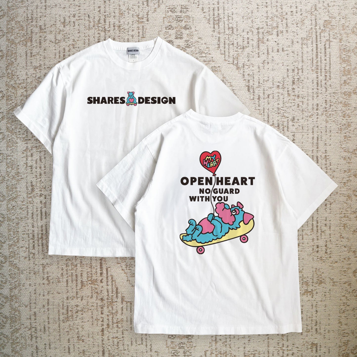 【期間限定！4/19まで販売中】 〈OPEN HEART♡〉T-SHIRTS/ 半袖Tシャツ