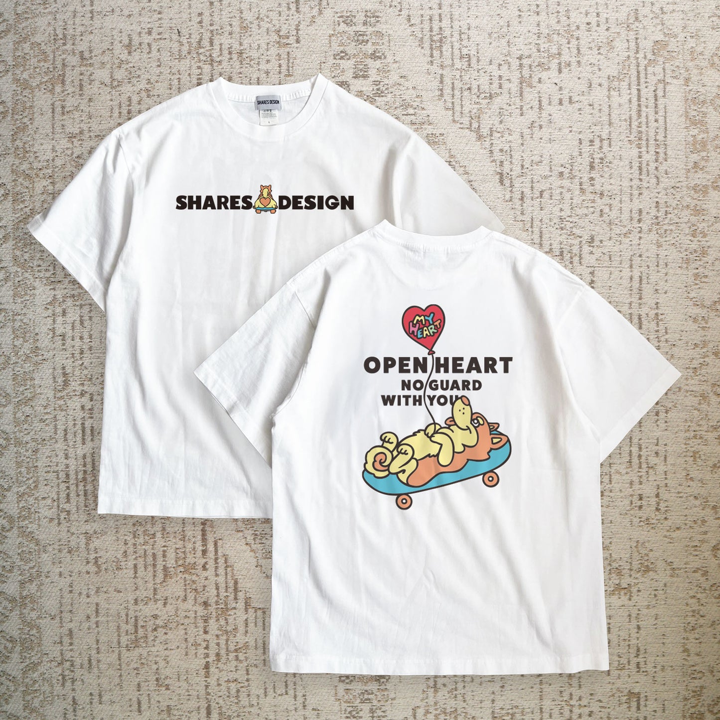 【期間限定！4/19まで販売中】 〈OPEN HEART♡〉T-SHIRTS/ 半袖Tシャツ
