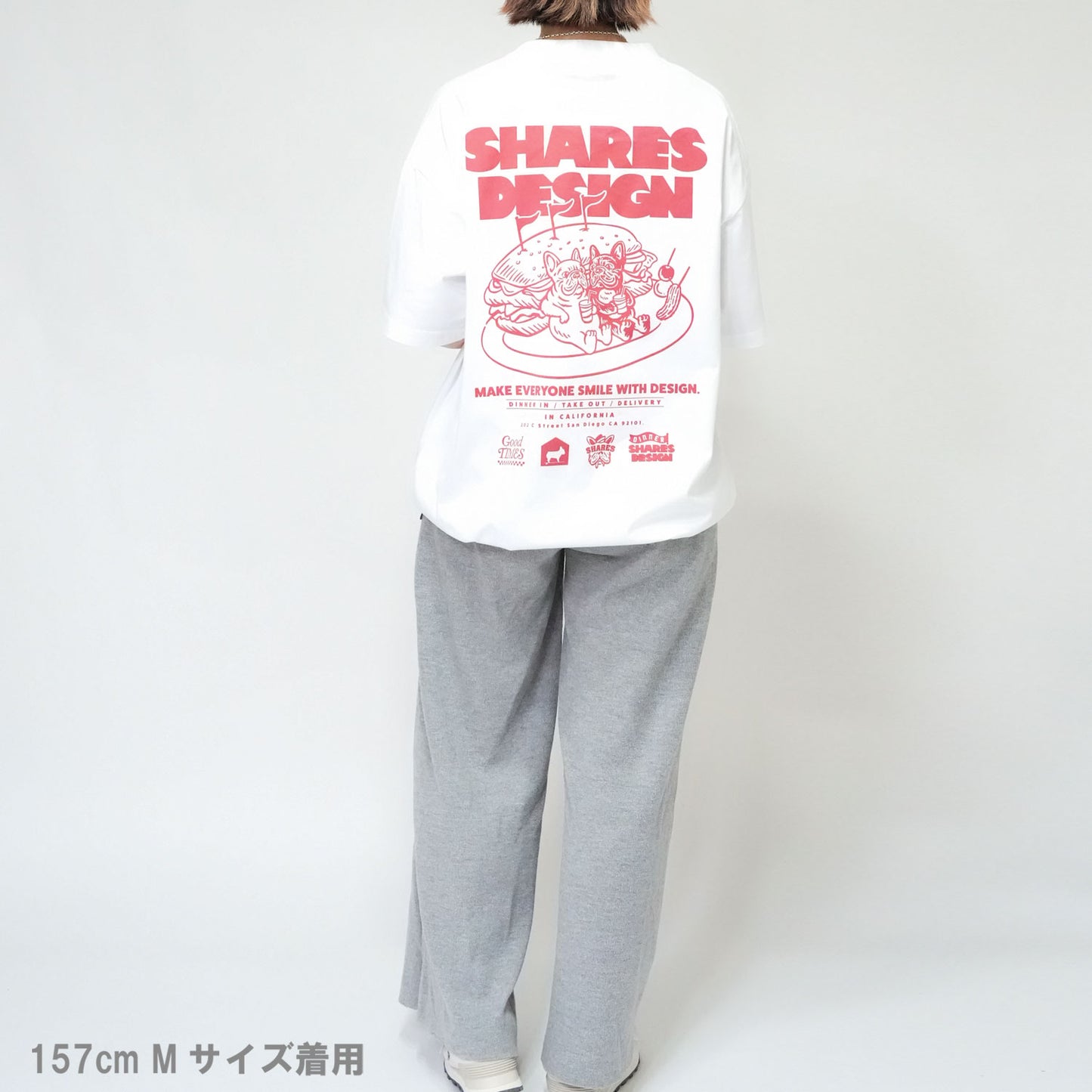 〈SHARES DINER〉DINER /ドローコードTシャツ