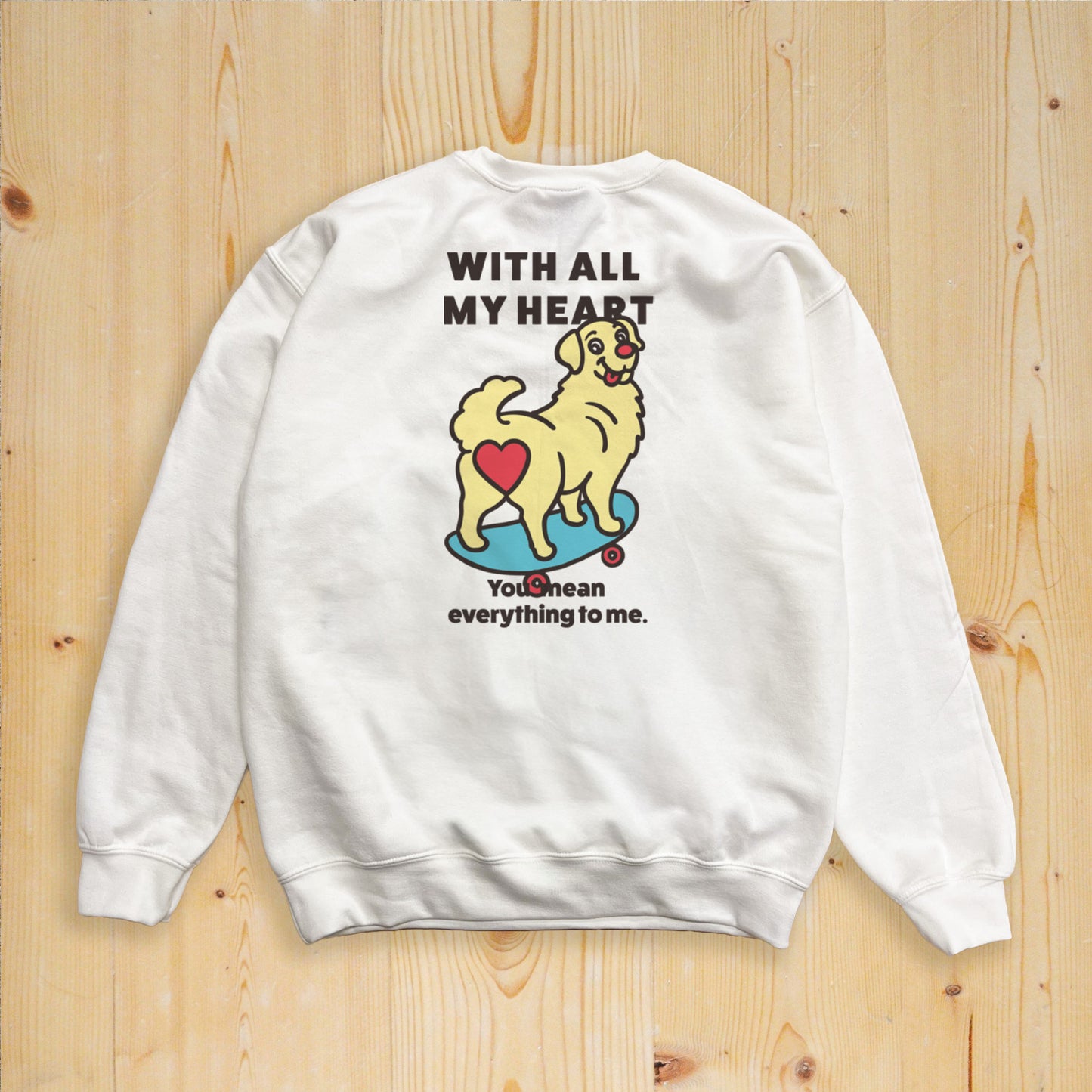 【期間限定！ 2/23 まで販売中】 〈 MY HEART♡〉 SWEAT TRAINER/ スウェットトレーナー（裏起毛）