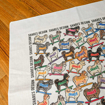 ゴールデン×ラブラドールレトリバー ALL OVER LONG BANDANA/ 総柄-バンダナ（送料無料）