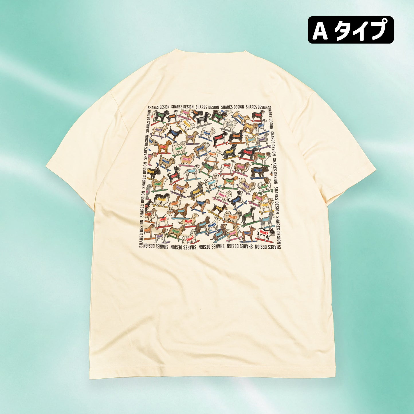 SHARES ALL OVER COOL DRY TEE / 総柄 - 接触冷感 Tシャツ