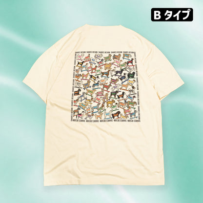 SHARES ALL OVER COOL DRY TEE / 総柄 - 接触冷感 Tシャツ