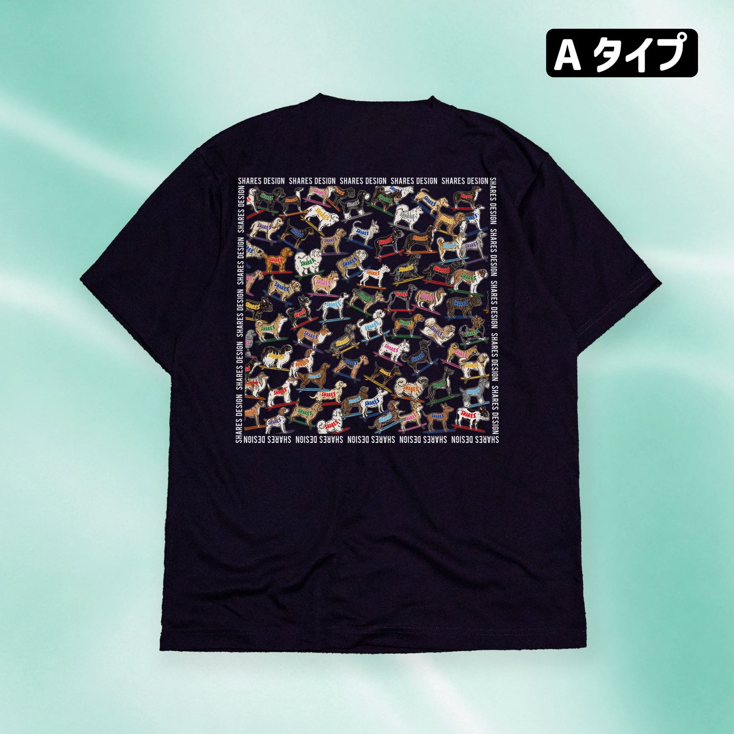 SHARES ALL OVER COOL DRY TEE / 総柄 - 接触冷感 Tシャツ