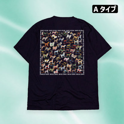 SHARES ALL OVER COOL DRY TEE / 総柄 - 接触冷感 Tシャツ