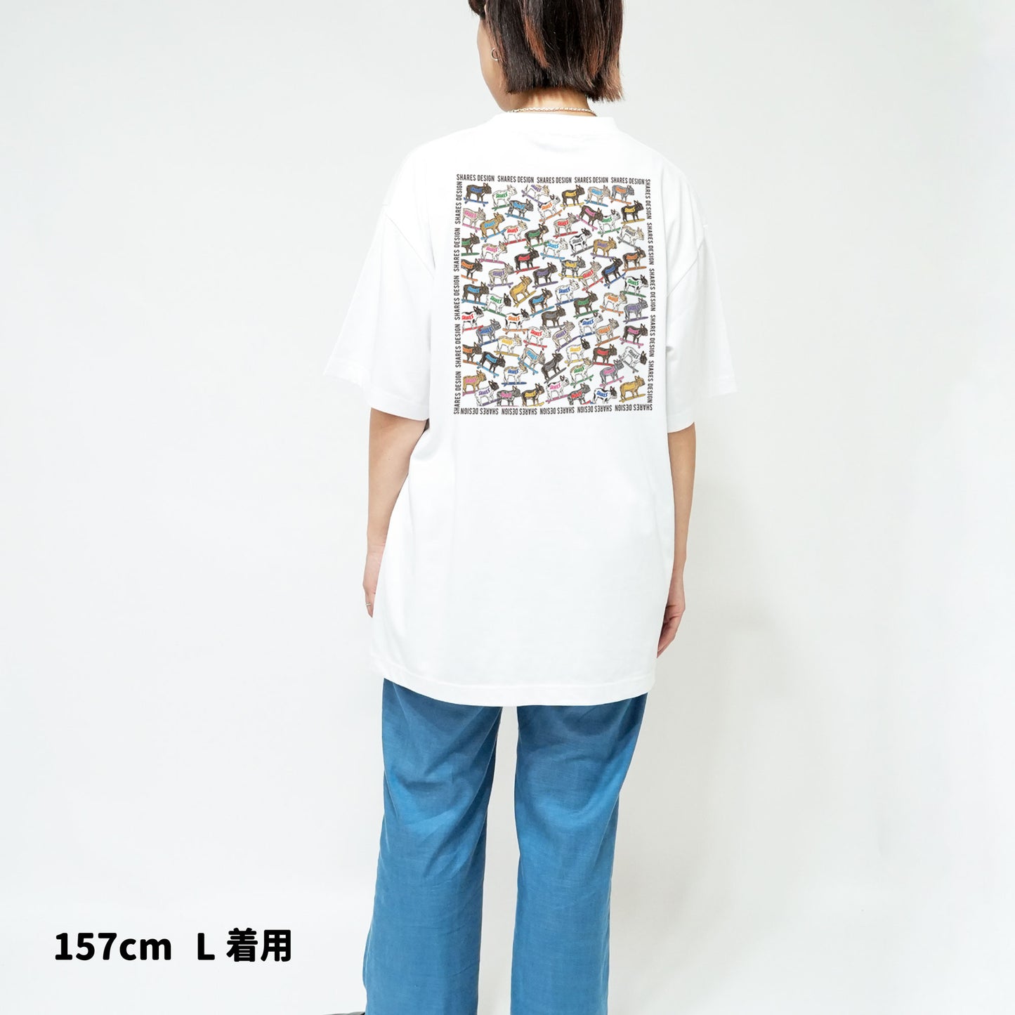 【全4犬種】ALL OVER COOL DRY TEE / 総柄 - 接触冷感 Tシャツ