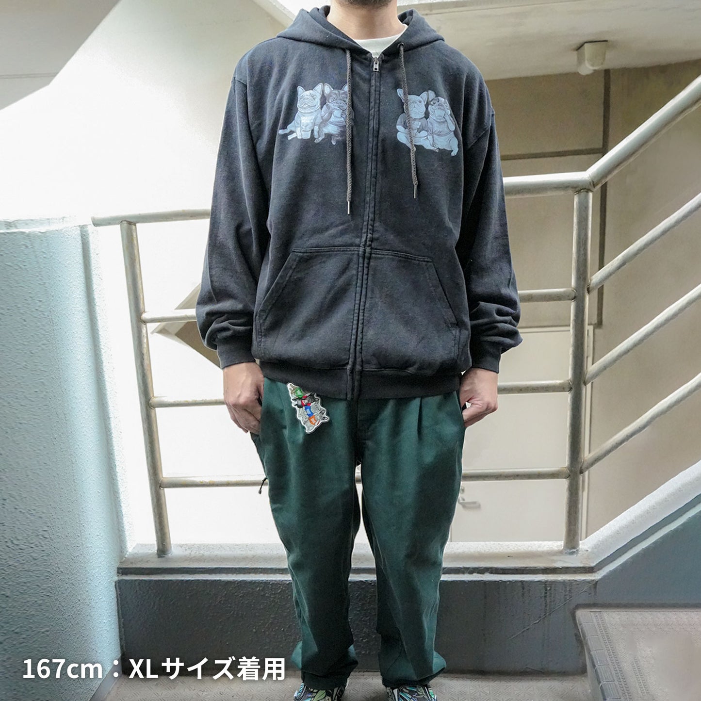 80s VINTAGE DOG  / ZIPパーカー【数量限定キーホルダー付き】