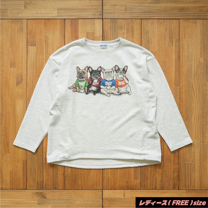 【期間限定！12月中旬お届け】4BUHI CAFE /裾ドローコード付きスウェット