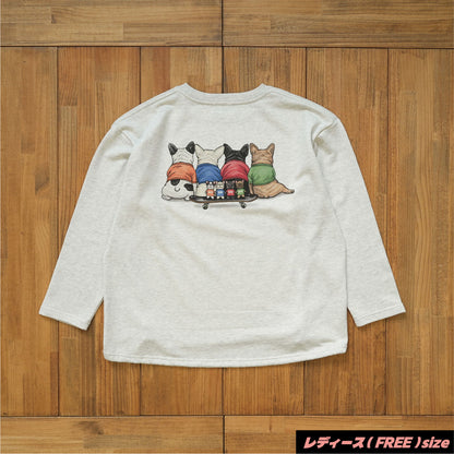 【期間限定！12月中旬お届け】4BUHI CAFE /裾ドローコード付きスウェット