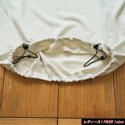 【期間限定！12月中旬お届け】4BUHI CAFE /裾ドローコード付きスウェット