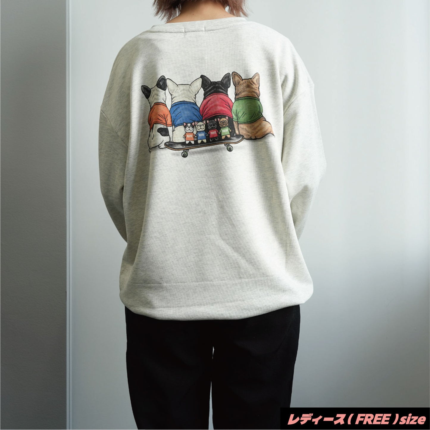 【期間限定！12月中旬お届け】4BUHI CAFE /裾ドローコード付きスウェット