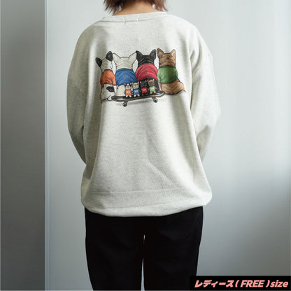 【期間限定！12月中旬お届け】4BUHI CAFE /裾ドローコード付きスウェット