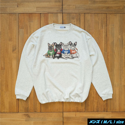 【期間限定！12月中旬お届け】4BUHI CAFE /裾ドローコード付きスウェット