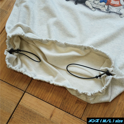 【期間限定！12月中旬お届け】4BUHI CAFE /裾ドローコード付きスウェット