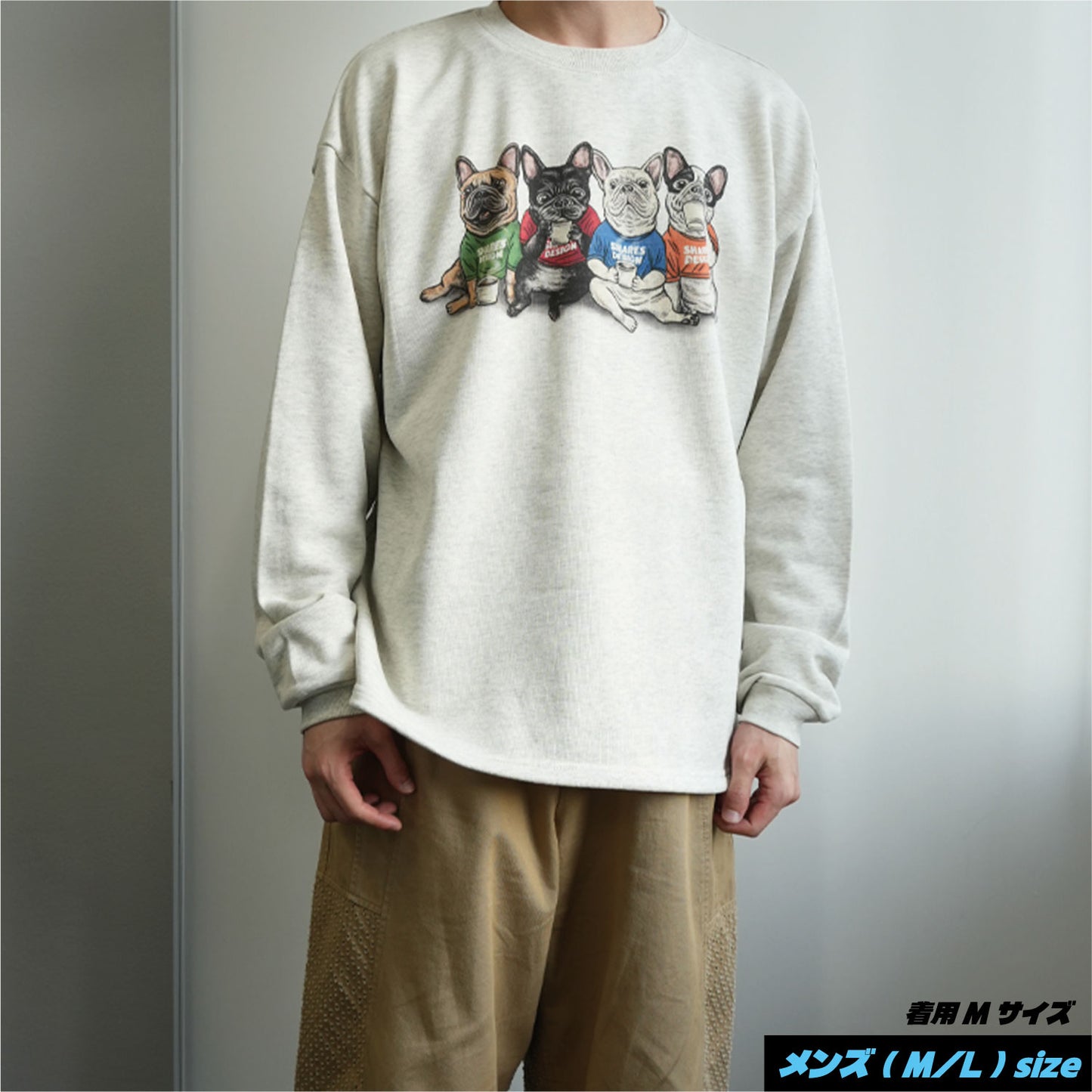 【期間限定！12月中旬お届け】4BUHI CAFE /裾ドローコード付きスウェット