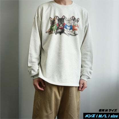 【期間限定！12月中旬お届け】4BUHI CAFE /裾ドローコード付きスウェット