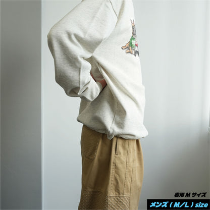 【期間限定！12月中旬お届け】4BUHI CAFE /裾ドローコード付きスウェット