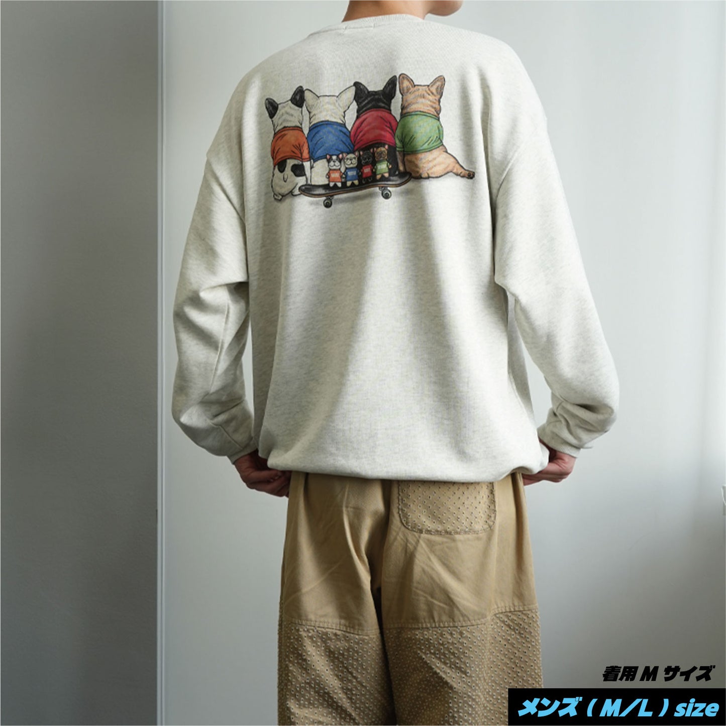 【期間限定！12月中旬お届け】4BUHI CAFE /裾ドローコード付きスウェット