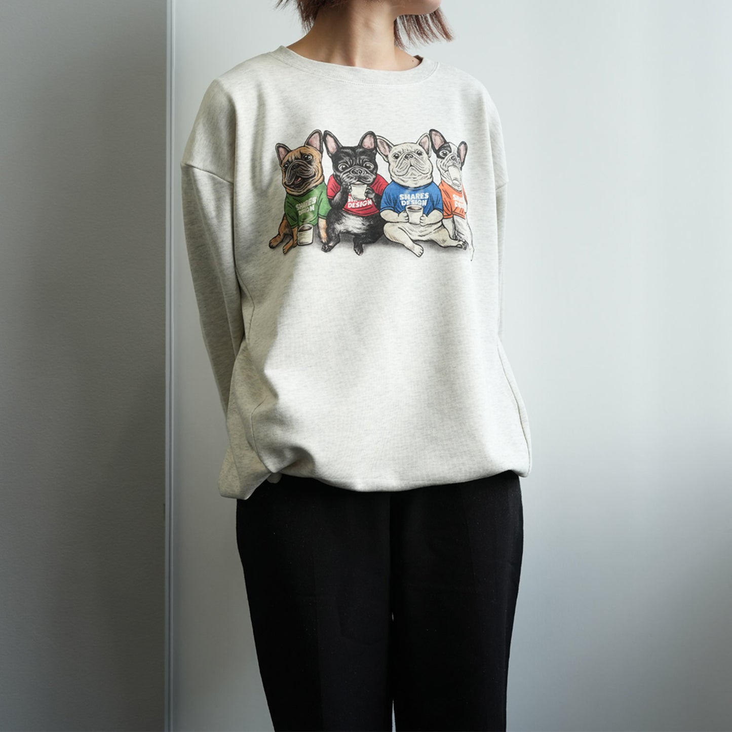 【期間限定！12月中旬お届け】4BUHI CAFE /裾ドローコード付きスウェット