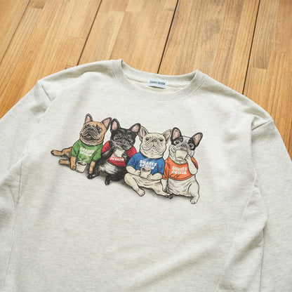 【期間限定！12月中旬お届け】4BUHI CAFE /裾ドローコード付きスウェット